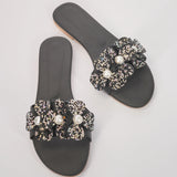 Dahlia Sparkle Flats - Black