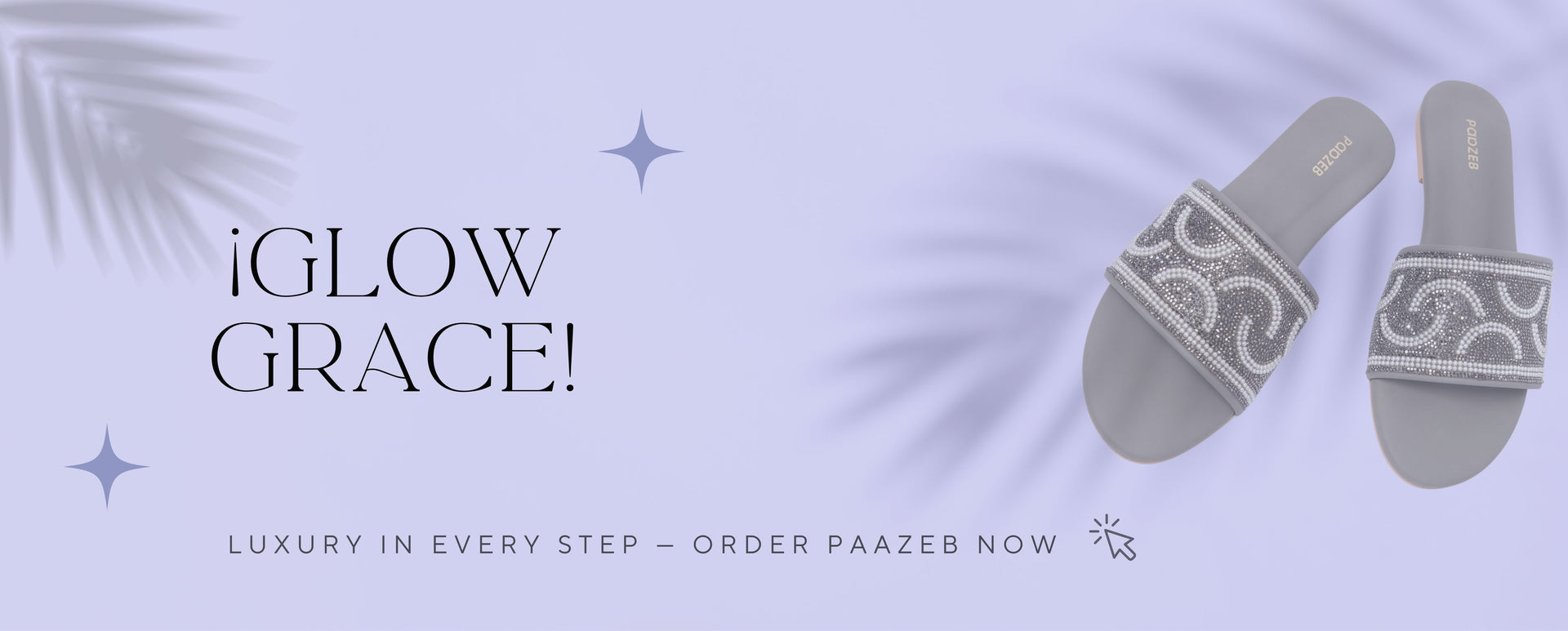 Paazeb Footwear Blue Background