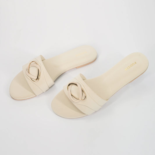 Starlight Flora Flats - Cream